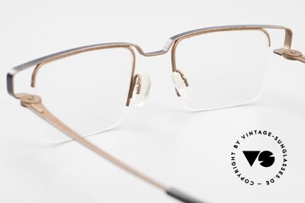 Theo Belgium Mousseline Nylor Frame Semi Rimless, this rectangular unisex frame can be glazed optionally, Made for Men and Women