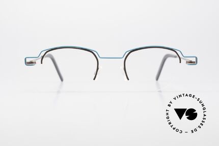 Theo Belgium Puree Nylor Panto Frame Semi Rimless, semi rimless (the lenses are fixed with a Nylor thread), Made for Men and Women