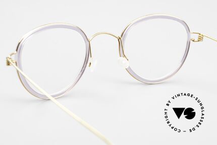 Lindberg Jackie Air Titan Rim Women's Glasses Small Panto, orig. Lindberg DEMO lenses can be replaced optionally, Made for Women