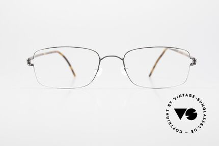 Lindberg Alvis Air Titan Rim Rectangular Men's Eyeglasses, rectangular men's eyeglass-frame (rimmed temples), Made for Men