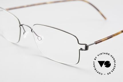 Lindberg Alvis Air Titan Rim Rectangular Men's Eyeglasses, extremely strong, resilient and flexible (and 3g only!), Made for Men