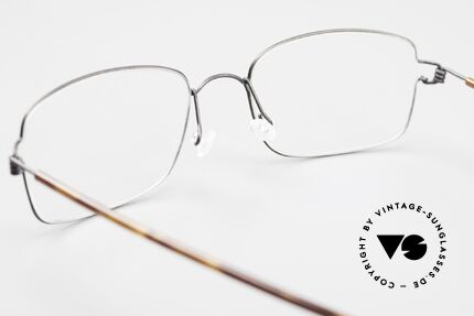 Lindberg Alvis Air Titan Rim Rectangular Men's Eyeglasses, the original DEMO lenses can be replaced optionally, Made for Men