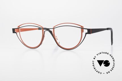 Theo Belgium Shape Women's Designer Glasses Panto, Theo Belgium women's glasses; 'Outlines' series, Made for Women
