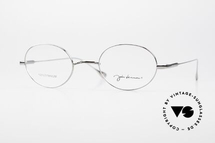 John Lennon JO88 Oval Glasses Titanium Frame Details