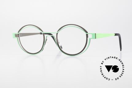 Theo Belgium Tracing Round Designer Glasses Unisex Details