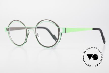 ネットオフ 送料得店  Glasses Theo Belgium Tracing Round Designer Glasses Unisex メガネ・老眼鏡
