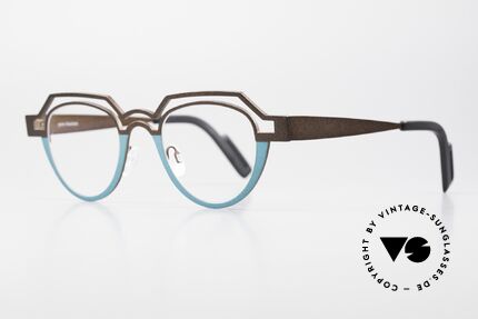 Theo Belgium Percé Panto Designer Specs Titanium, a great designer piece and truly an EYE-CATCHER, Made for Men and Women