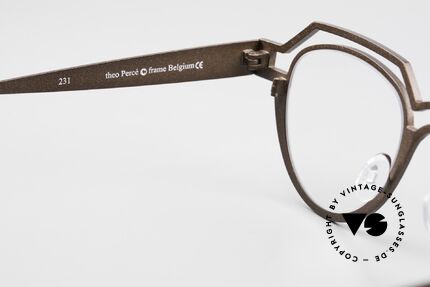 Theo Belgium Percé Panto Designer Specs Titanium, DEMO lenses should be replaced with prescriptions, Made for Men and Women