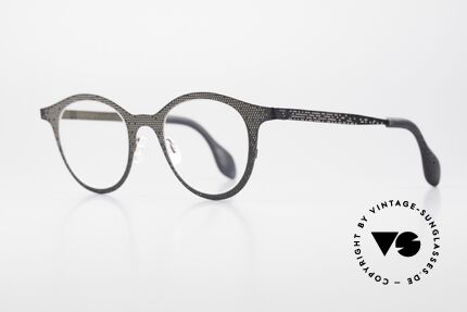 Theo Belgium Mille 61 Lively Frame Pattern Unique, very interesting color concept 321 (in dark gray), Made for Men and Women