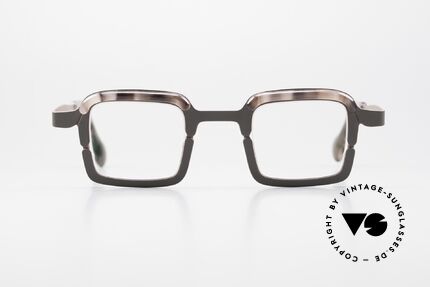 Theo Belgium Throwie Ladies Specs Mens Frame Square, great combination of colors, shapes & materials, Made for Men and Women
