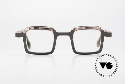 Theo Belgium Throwie Unisex Eyewear Square, great combination of colors, shapes & materials, Made for Men and Women