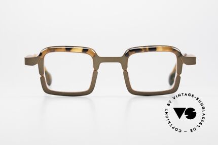 Theo Belgium Throwie Ladies Specs Square Mens Frame, great combination of colors, shapes & materials, Made for Men and Women