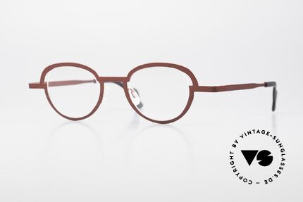 Theo Belgium Move Designer Frame Roundish Metal, Theo Belgium unisex eyeglasses; 'Shuffle' series, Made for Men and Women