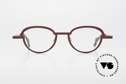 Theo Belgium Move Designer Frame Roundish Metal, lenses are framed in a very original way! unique!, Made for Men and Women
