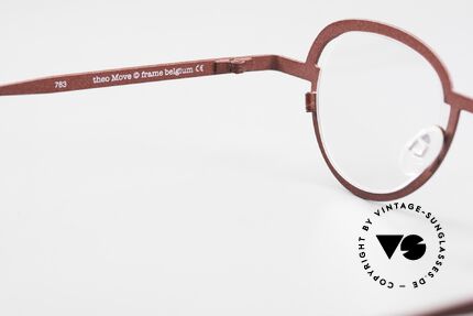 Theo Belgium Move Designer Frame Roundish Metal, DEMO lenses should be replaced with prescriptions, Made for Men and Women