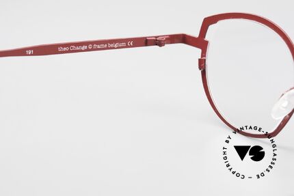 Theo Belgium Change Women's Glasses Large Size Red, DEMO lenses should be replaced with prescriptions, Made for Women