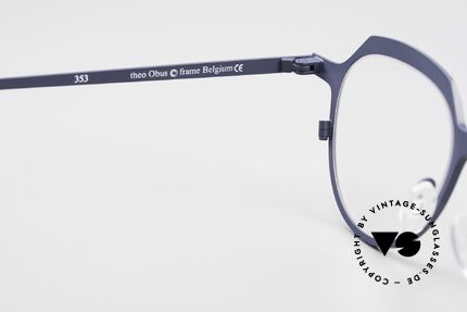 Theo Belgium Obus Panto Designer Titanium, DEMO lenses should be replaced with prescriptions, Made for Men and Women