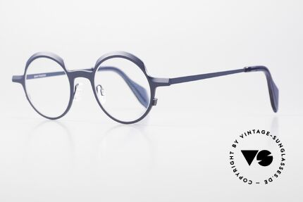 Theo Belgium Brilliant Round Glasses Titanium, top-notch quality and wearing comfort (Titanium), Made for Men and Women
