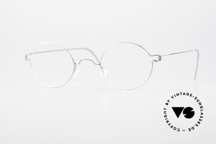 Lindberg Corona Air Titan Rim Round Titanium Frame Unisex, LINDBERG Air Titanium Rim eyeglasses in size 42-24, Made for Men and Women