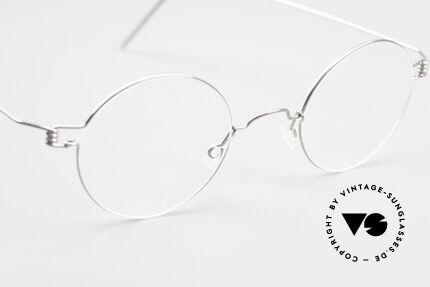 Lindberg Corona Air Titan Rim Round Titanium Frame Unisex, unworn, NOS, with original magnetic case by Lindberg, Made for Men and Women