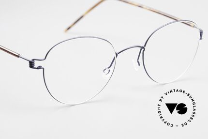 Lindberg Bo Air Titan Rim Panto Eyeglasses Titanium, unworn, NOS, with original magnetic case by Lindberg, Made for Men and Women
