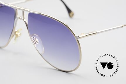 Aigner EA4 Luxury Aviator Sunglasses 80's, outstanding craftsmanship; frame with serial no. '7560', Made for Men