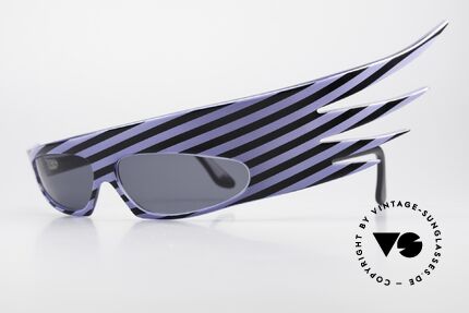 Alain Mikli 054104 PLUME Haute Couture Elton John, gorgeous striped frame in excellent unworn condition, Made for Men and Women
