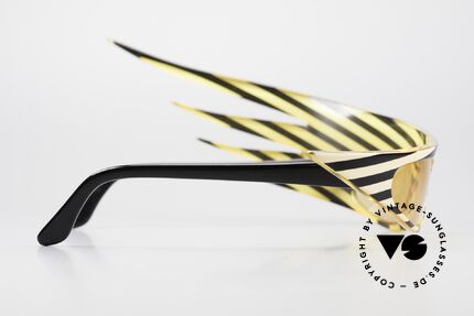 Alain Mikli 054104 PLUME 1980's Haute Couture Shades, one of a kind, collector's item (belongs in a museum), Made for Men and Women
