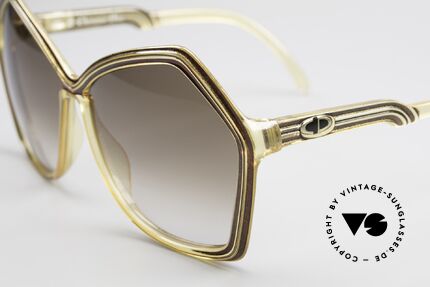 Christian Dior 2127 Rare 70's Ladies Sunglasses, pentagonal gradient lenses; 100% UV protect., Made for Women