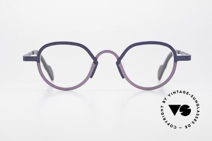 Theo Belgium Magic Mountain Panto Women's Glasses Titanium, rather ladies eyeglasses, PANTO design, bioclored, Made for Women