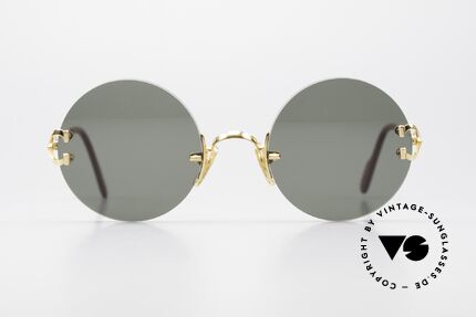 Cartier Madison Limited Special Edition in Large Size, precious round designer shades; 22ct GOLD-PLATED, Made for Men and Women