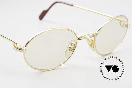 Cartier Saint Honore Large Size Changeable Lenses, the 22ct GOLD-plated frame could be glazed optionally, Made for Men and Women