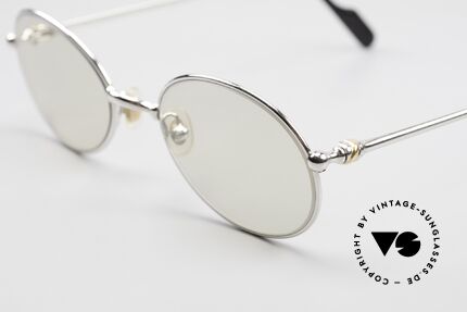 Cartier Saturne Small Oval Frame Changeable, precious, platinum-plated frame in SMALL size 49/19, 130, Made for Men and Women