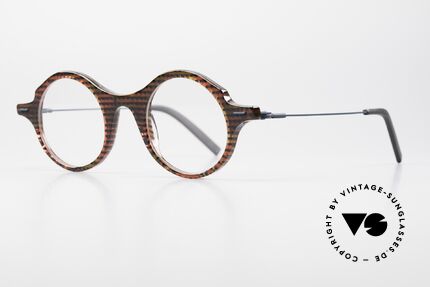 Theo Belgium Brambor Acetate Metal Designer Frame, acetate front with temples / arms of stainless steel, Made for Men and Women