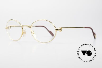 Cartier Saint Honore Rare 53mm Large Size Frame, unworn pair, NOS; with full original CARTIER packing, Made for Men and Women
