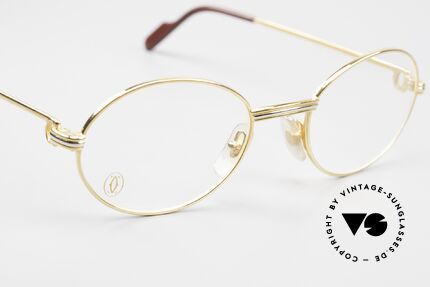 Cartier Saint Honore Rare 53mm Large Size Frame, the 22ct GOLD-plated frame could be glazed optionally, Made for Men and Women