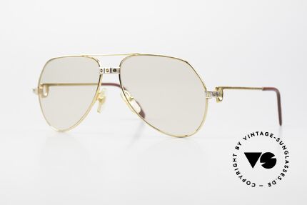 Cartier Vendome Santos - S 80's Sunglasses Changeable Lens, Vendome = the most famous eyewear design by CARTIER, Made for Men and Women