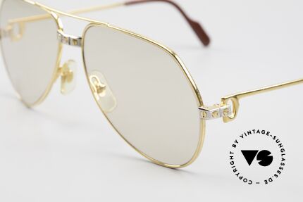 Cartier Vendome Santos - S 80's Sunglasses Changeable Lens, worn by actor Christopher Walken (JAMES BOND, 1985), Made for Men and Women