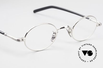 Lunor VA 100 Customized Platinum Antik Silver, unworn NOS (like all our rare vintage Lunor eyewear), Made for Men and Women