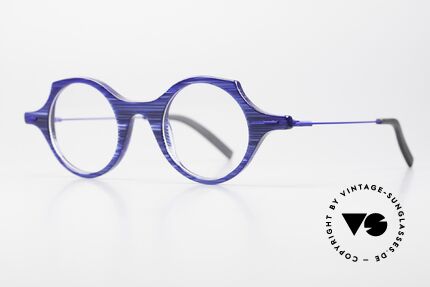 Theo Belgium Patatas Designer Frame Crazy Art Specs, acetate front with flexible stainless steel temples, Made for Men and Women