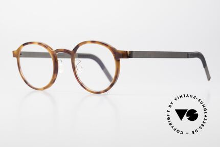 Lindberg 1014 Acetanium Round Designer Specs Panto, model 1014, size 48/24: made of acetate & titanium, Made for Men and Women