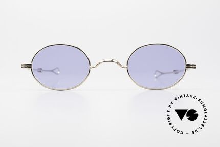Lunor I 10 Telescopic Oval Sunglasses Slide Temple, classy, minimalist eyeglass-frame with timeless elegance, Made for Men and Women