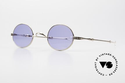 Lunor I 10 Telescopic Oval Sunglasses Slide Temple, traditional German brand; quality handmade in Germany, Made for Men and Women