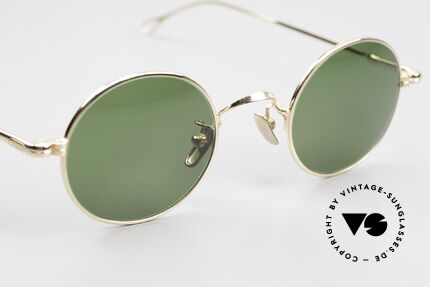 Lunor V 110 Round Sunglasses Gold Plated, of course, an unworn original; costly GOLD-PLATED!, Made for Men and Women