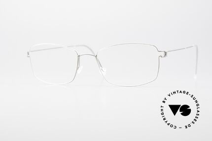 Lindberg Casper Air Titan Rim Square Titanium Glasses Unisex, LINDBERG Air Titanium Rim eyeglasses in size 52-18, Made for Men and Women