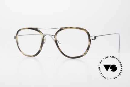 Lindberg William Air Titan Rim Panto Glasses Women & Men, Lindberg panto eyeglasses with crossbar; Air Titanium, Made for Men and Women