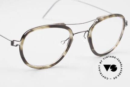 Lindberg William Air Titan Rim Panto Glasses Women & Men, unworn, NOS, with an original hard case by LINDBERG, Made for Men and Women