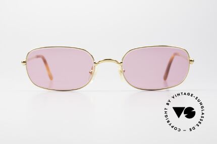 Cartier Deimios Pink Shades 22ct Gold Plated, unisex model of the 'THIN RIM' Collection by Cartier, Made for Men and Women