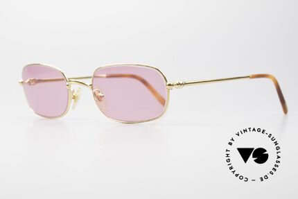 Cartier Deimios Pink Shades 22ct Gold Plated, costly 22ct gold-plated frame with new pink sun lenses, Made for Men and Women