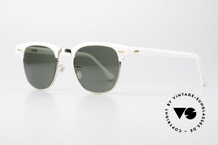 Ray Ban Clubmaster Bausch & Lomb USA 80's Shades, rare designer sunglasses, made in USA (by B&L), Made for Men and Women
